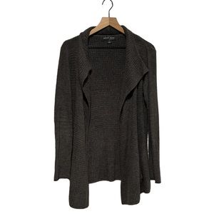 BAREFOOT DREAMS Cozychic Lite Coastal Cardi Open Front Dark Gray Cardigan